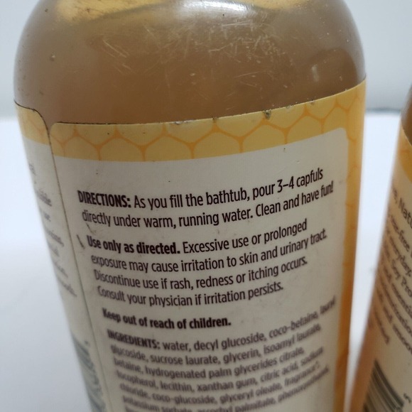 Original 2x Burt’s Bees Baby Bee Bubble Bath Tear Free 12 oz. Clean Bath time - Picture 5 of 6